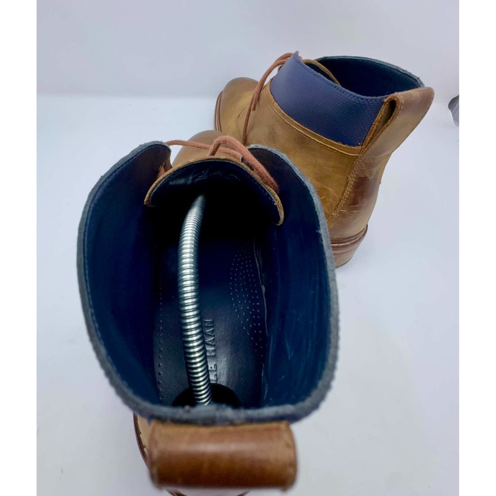 Cole Haan Colton Chukka Boots Mens 10.5M Brown Leather Blue Collar C11771 Office - Picture 12 of 12